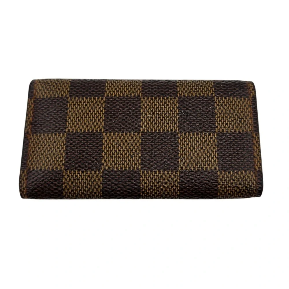 Louis Vuitton 4 Key Holder Damier Ebene Canvas Brown N62631 TH0022 France